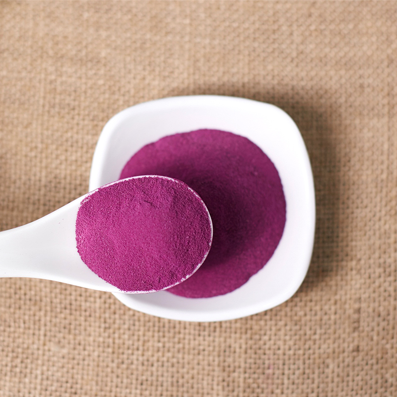 Polvo de camote morado deshidratado